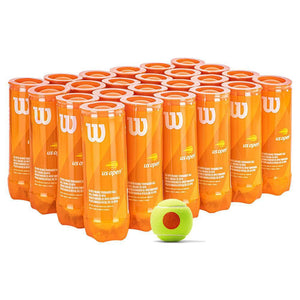 US Open Orange Tournament Tennis Ball Case Balls Wilson