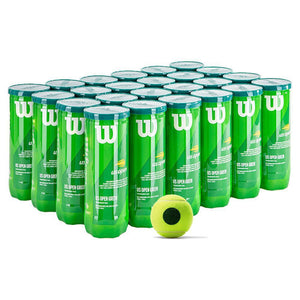 US Open Green Tournament Tennis Ball Case Balls Wilson