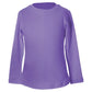 Girls' UV Colors Long Sleeve Tennis Top Amethyst Apparel Sofibella