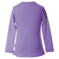 Girls' UV Colors Long Sleeve Tennis Top Amethyst Apparel Sofibella
