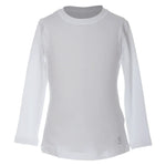 Girls` UV Colors Long Sleeve Tennis Top White Apparel Sofibella