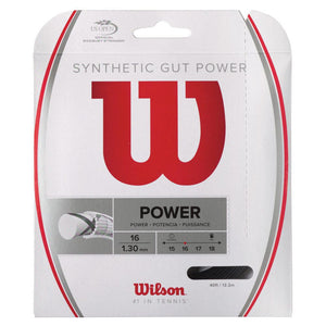 Synthetic Gut Power Tennis String Strings Wilson