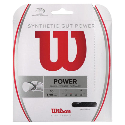 Synthetic Gut Power Tennis String Strings Wilson