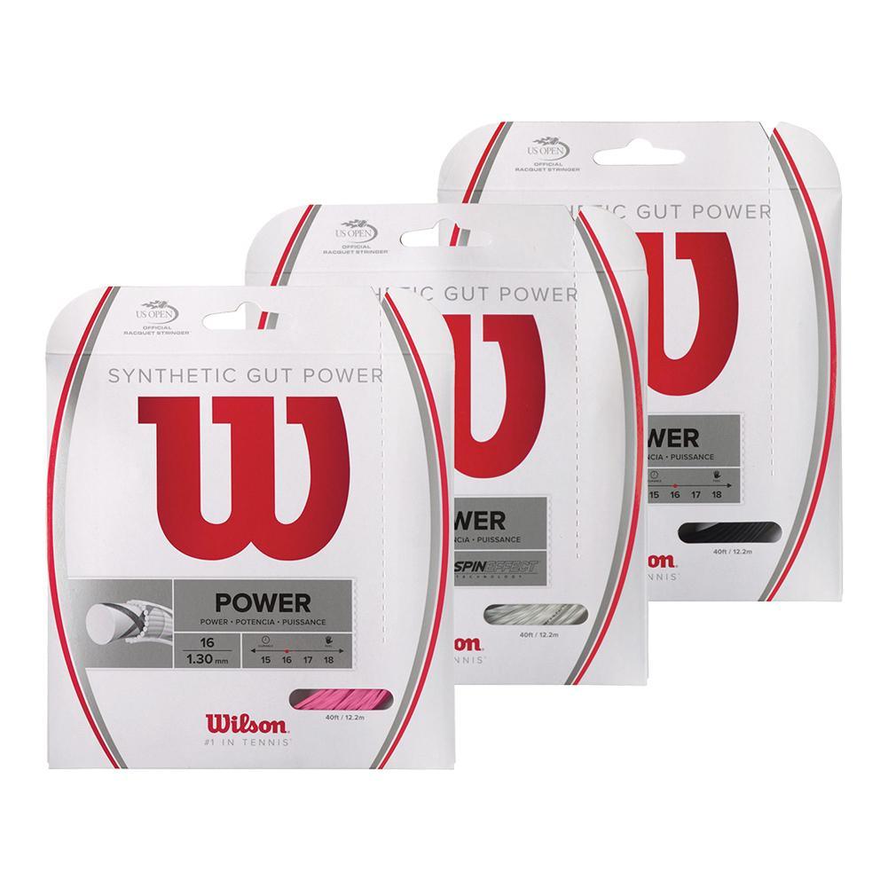 Synthetic Gut Power Tennis String Strings Wilson