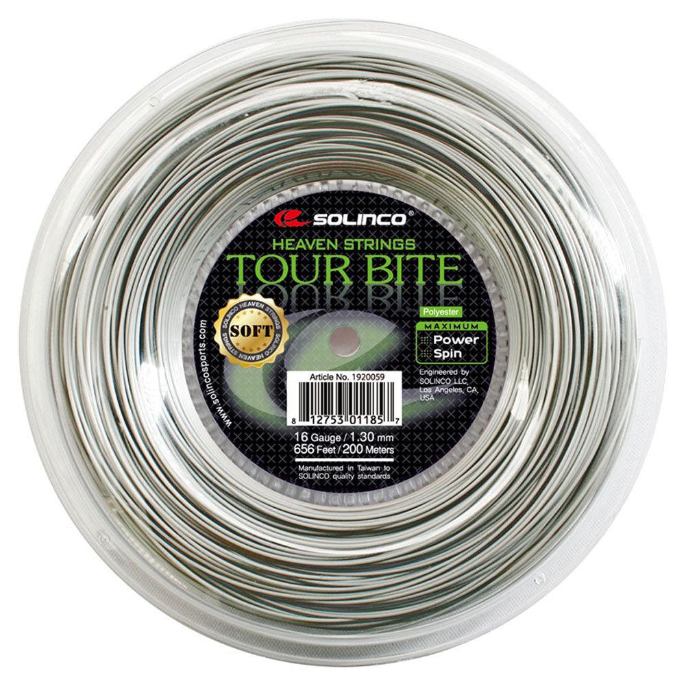 Tour Bite Soft Tennis String Reel Light Silver Strings Solinco