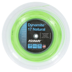 Dynamite 17 Natural Reel Tennis String Optic Green Strings Ashaway