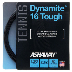 Dynamite 16G Tough Tennis String Black Strings Ashaway
