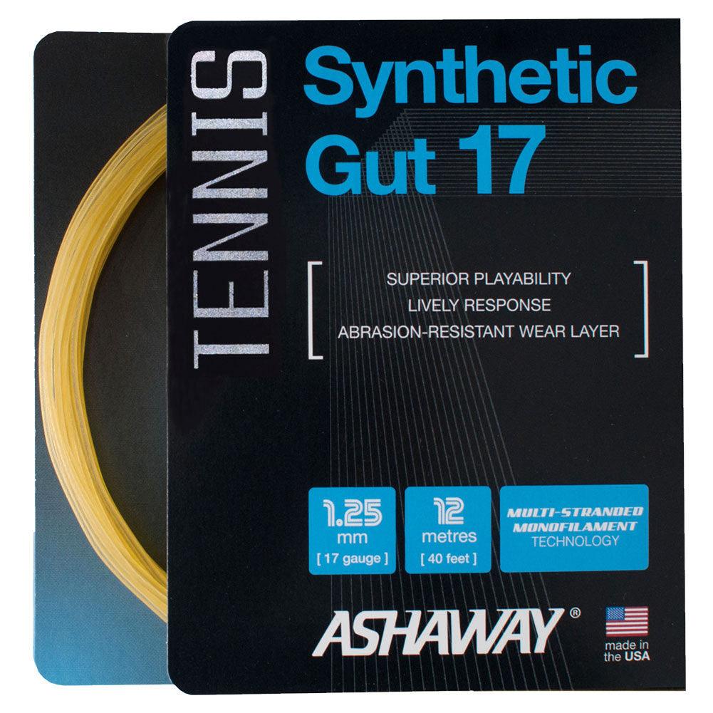 Synthetic Gut 17G Tennis String Gold Strings Ashaway