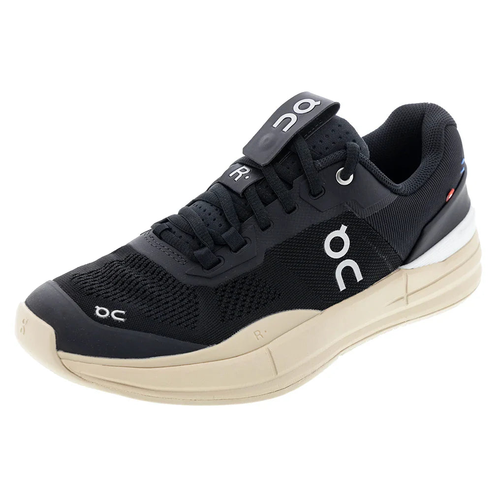 Men`s THE ROGER Pro Tennis Shoes Black and Sand Footwear On