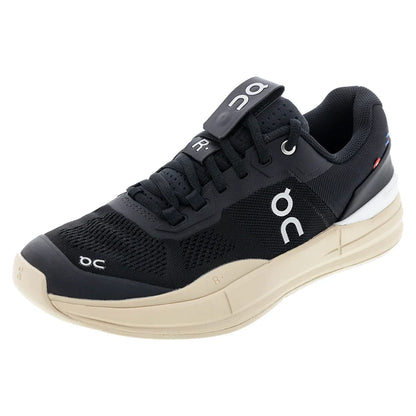 Men`s THE ROGER Pro Tennis Shoes Black and Sand Footwear On