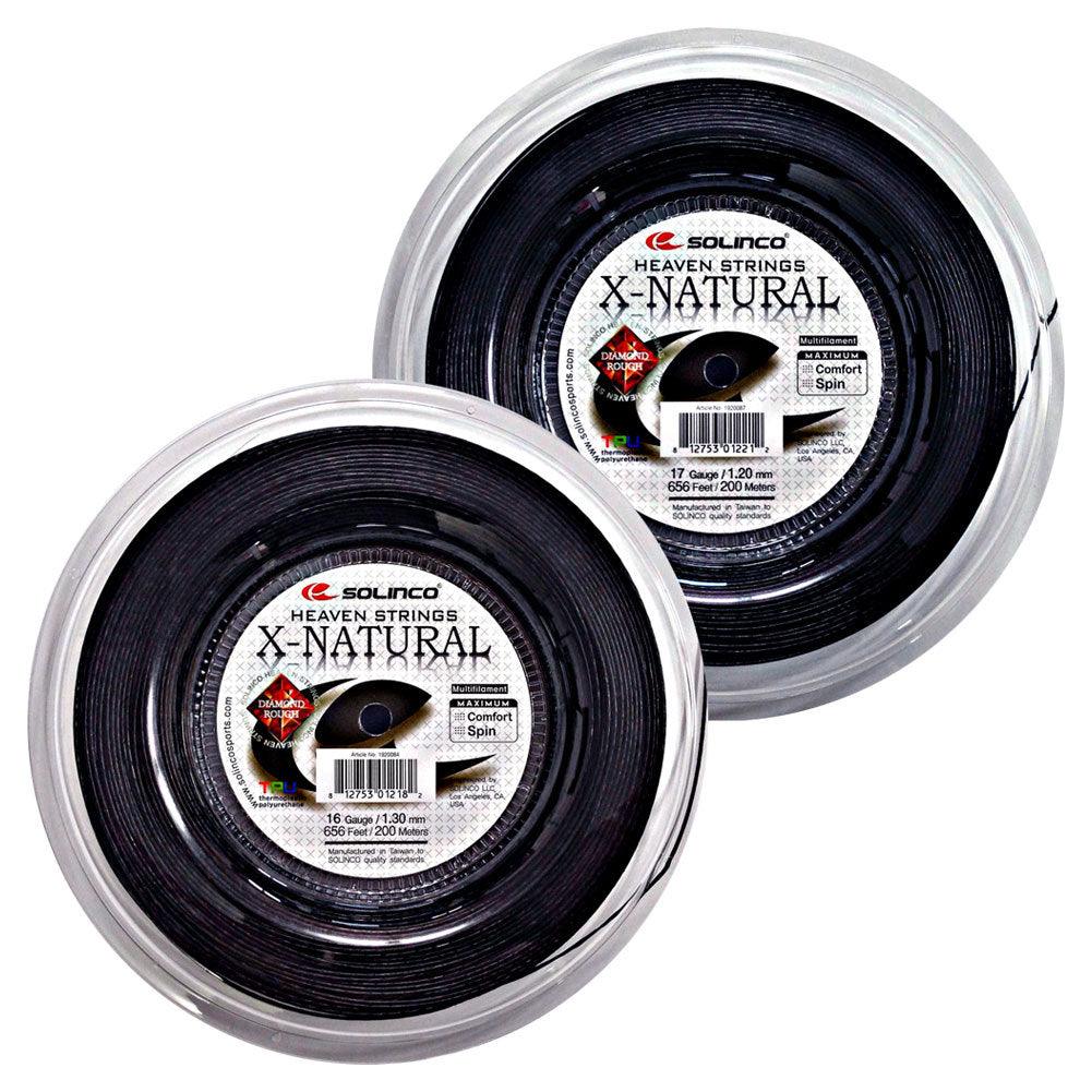X-Natural Tennis String Reel Black Strings Solinco