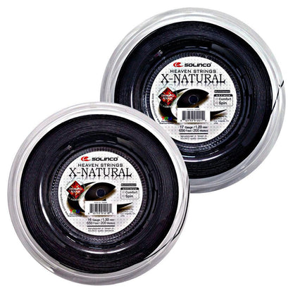 X-Natural Tennis String Reel Black Strings Solinco