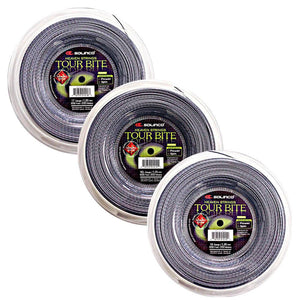 Tour Bite Diamond Rough Tennis String Reel Silver Strings Solinco