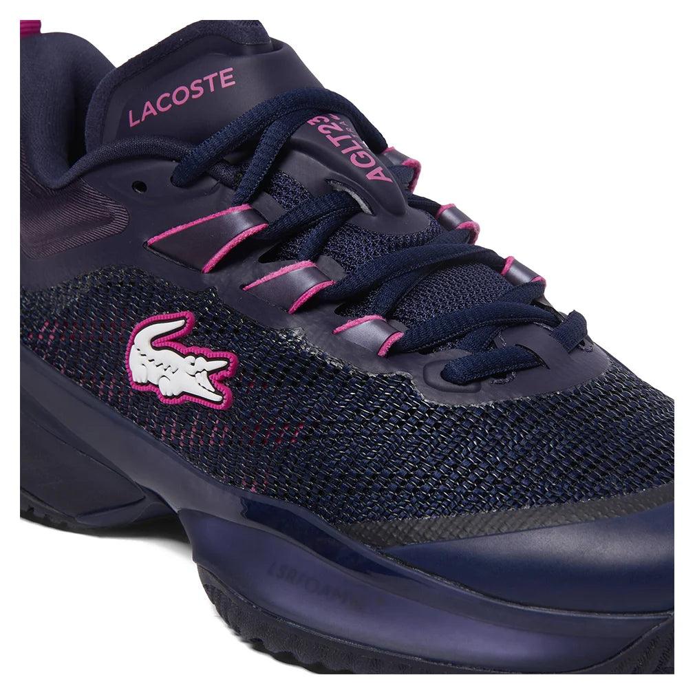 Women`s AG-LT23 Ultra Tennis Shoes Navy and Pink Footwear Lacoste