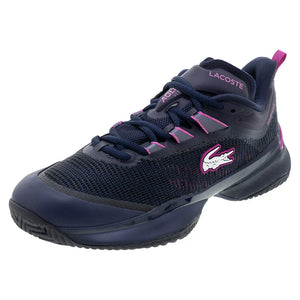 Women`s AG-LT23 Ultra Tennis Shoes Navy and Pink Footwear Lacoste