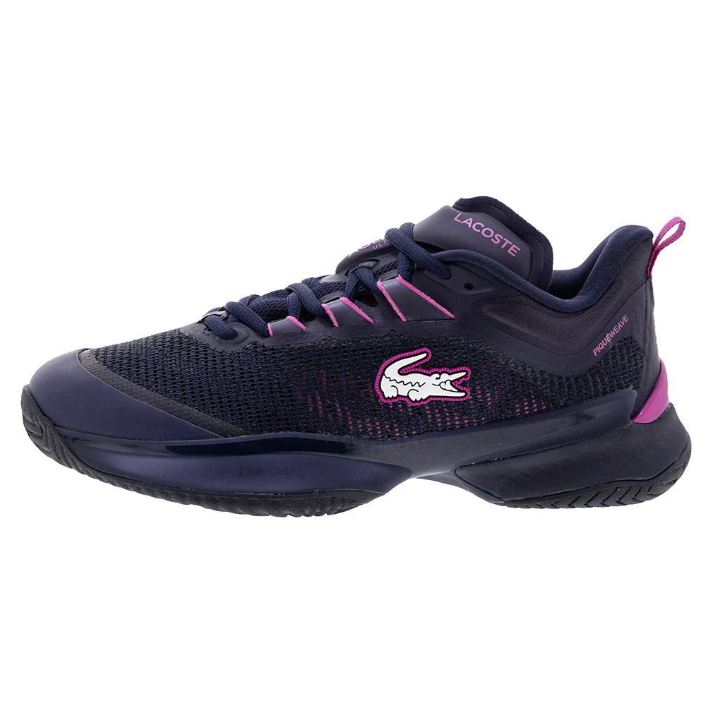 Women`s AG-LT23 Ultra Tennis Shoes Navy and Pink Footwear Lacoste