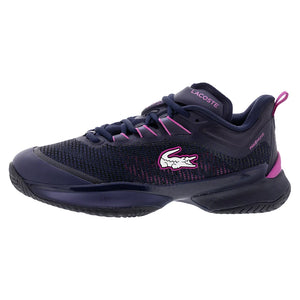 Women`s AG-LT23 Ultra Tennis Shoes Navy and Pink Footwear Lacoste