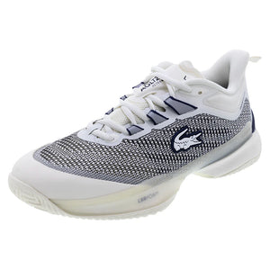 Women`s AG-LT23 Ultra Tennis Shoes Off White and Navy Footwear Lacoste