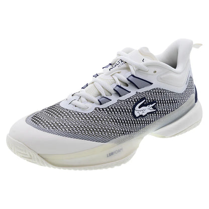 Women`s AG-LT23 Ultra Tennis Shoes Off White and Navy Footwear Lacoste