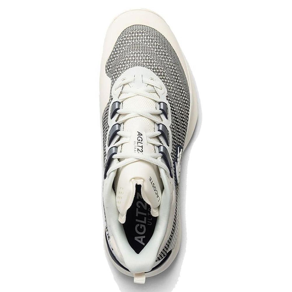 Women`s AG-LT23 Ultra Tennis Shoes Off White and Navy Footwear Lacoste