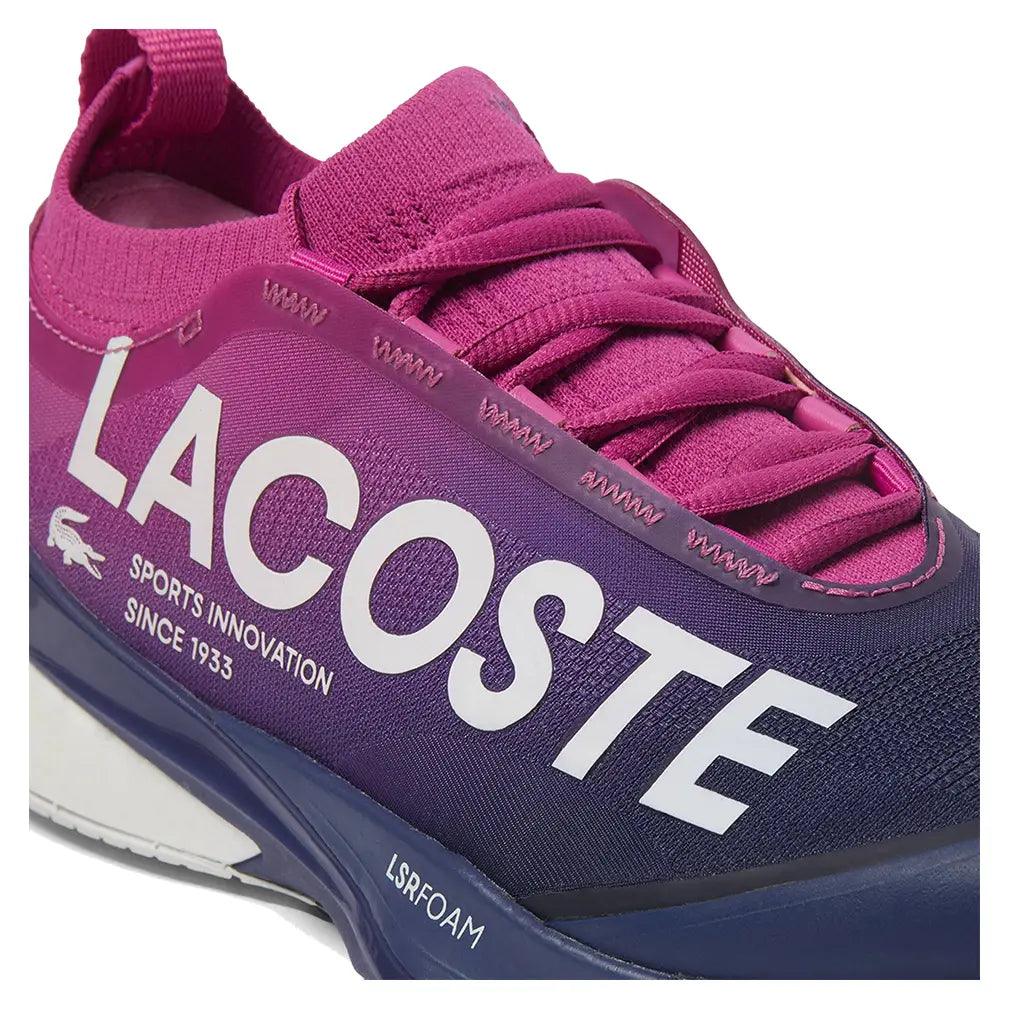 Women`s AG-LT25 Lite Tennis Shoes Pink and Dark Blue Footwear Lacoste