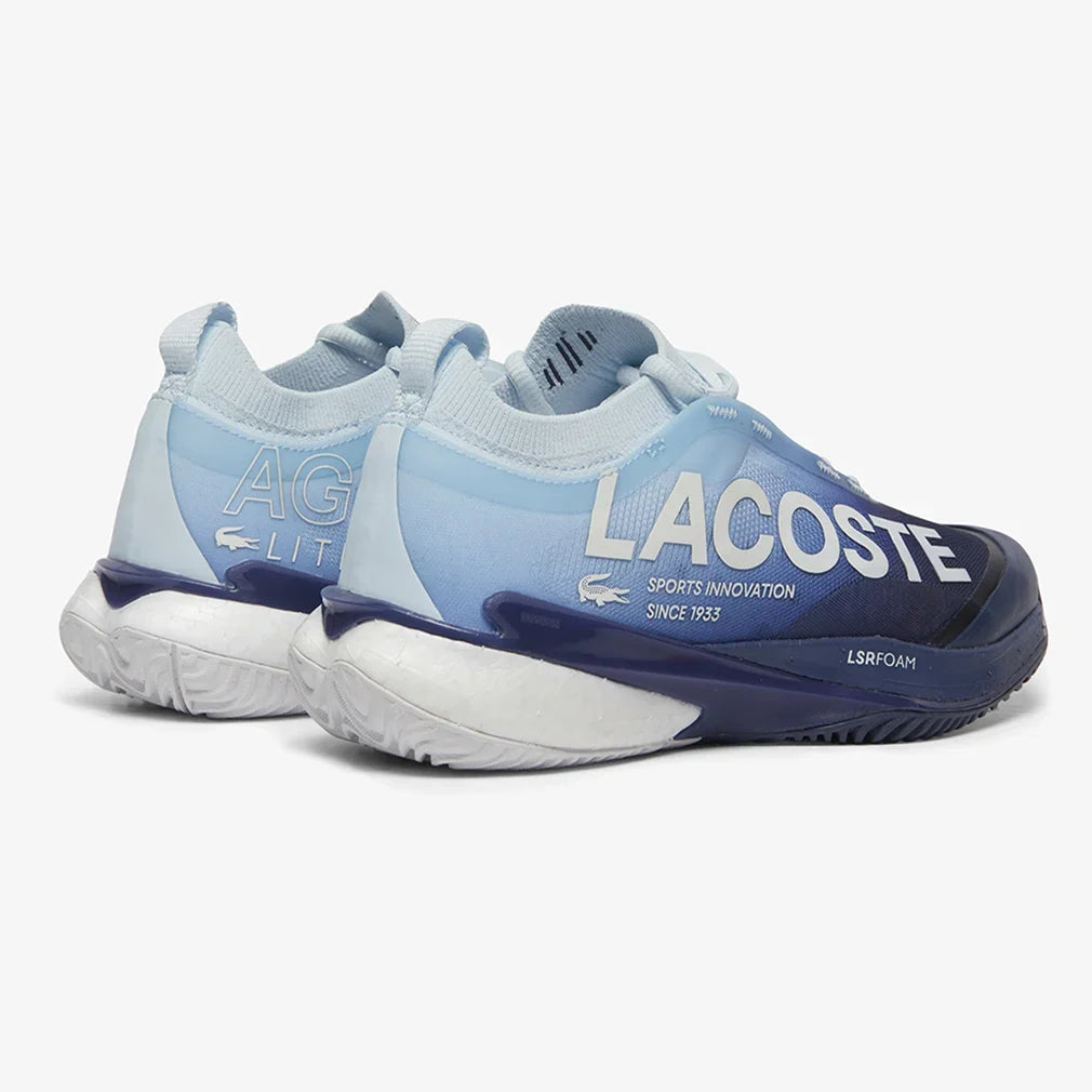 Women`s AG-LT25 Lite Tennis Shoes Light Blue and Dark Blue Footwear Lacoste