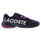 Women`s Power Serve Tennis Shoes Navy and Pink Footwear Lacoste