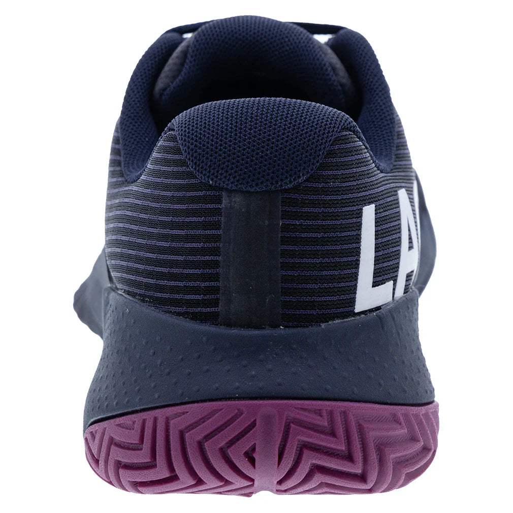 Women`s Power Serve Tennis Shoes Navy and Pink Footwear Lacoste