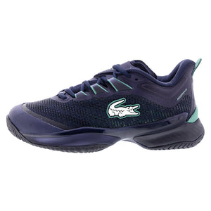 Men`s AG-LT23 Ultra Tennis Shoes Navy and Green Footwear Lacoste