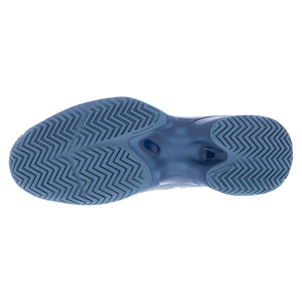 Men`s AG-LT23 Ultra Tennis Shoes Blue and Light Grey Footwear Lacoste