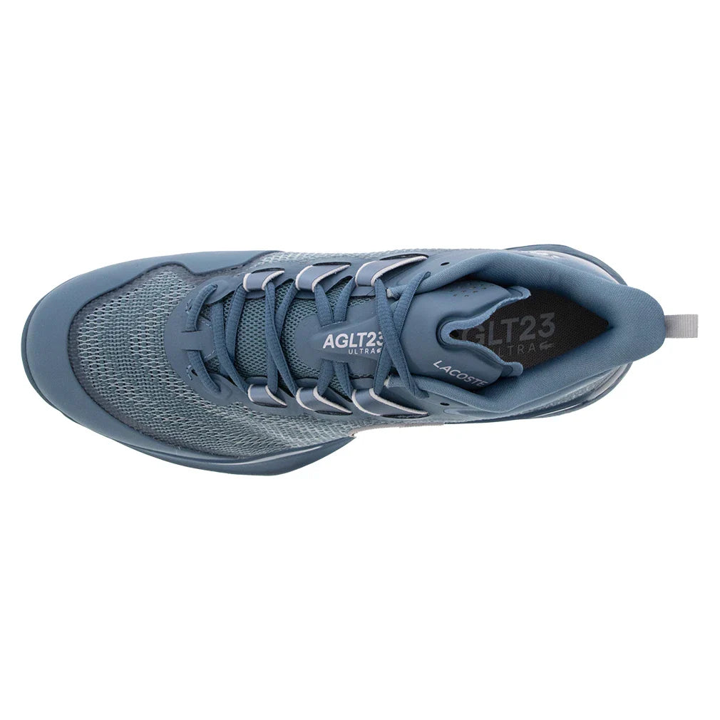 Men`s AG-LT23 Ultra Tennis Shoes Blue and Light Grey Footwear Lacoste