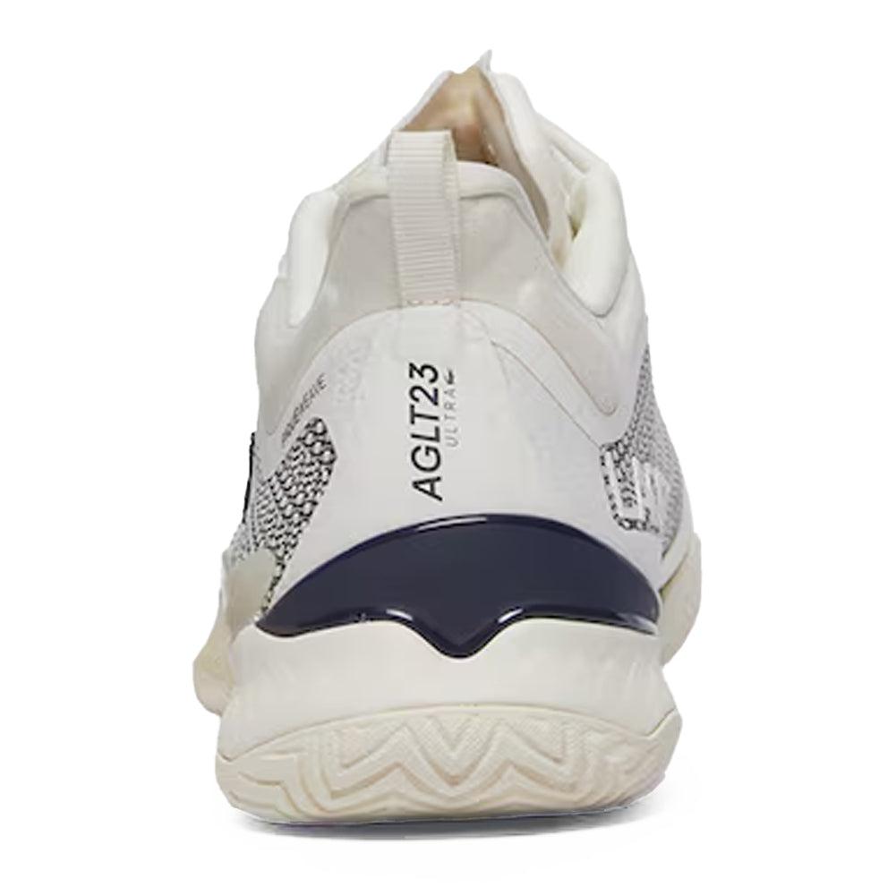 Men`s AG-LT23 Ultra Tennis Shoes Off White and Navy Footwear Lacoste