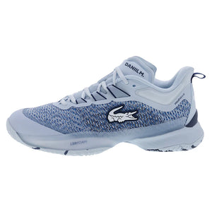 Men`s AG-LT23 Ultra DM Tennis Shoes Light Blue and Navy Footwear Lacoste