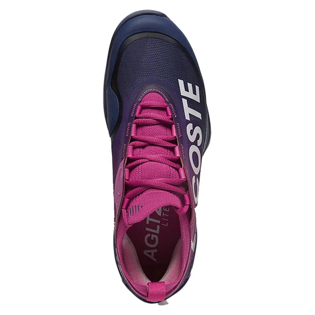 Men`s AG-LT25 Lite Tennis Shoes Pink and Dark Blue Footwear Lacoste