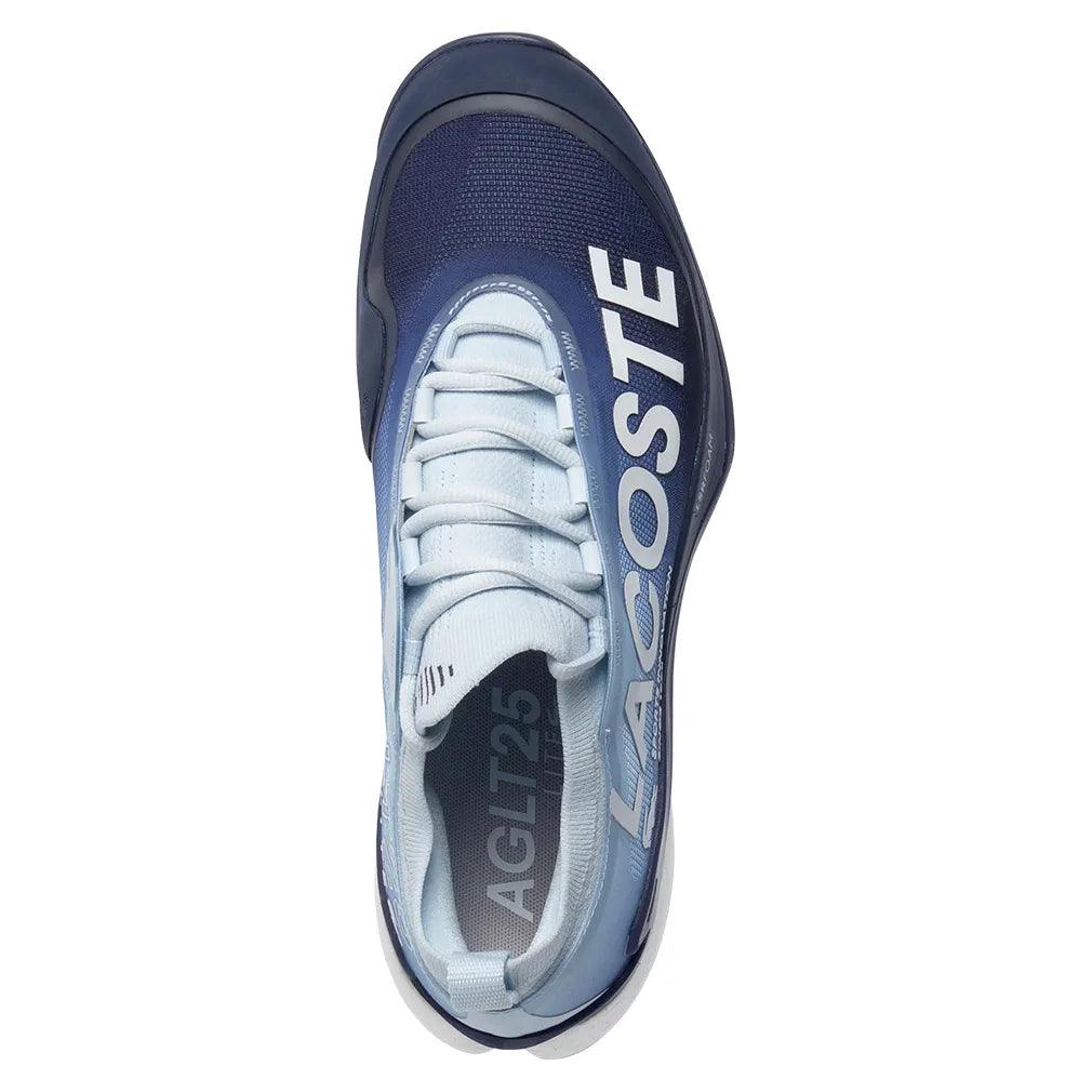 Men`s AG-LT25 Lite Tennis Shoes Light Blue and Dark Blue Footwear Lacoste