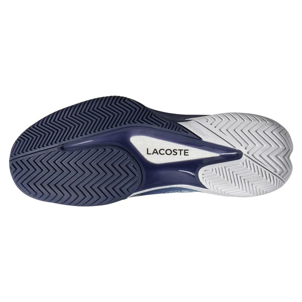 Men`s AG-LT25 Lite Tennis Shoes Light Blue and Dark Blue Footwear Lacoste