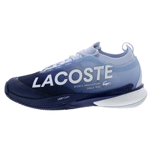 Men`s AG-LT25 Lite Tennis Shoes Light Blue and Dark Blue Footwear Lacoste