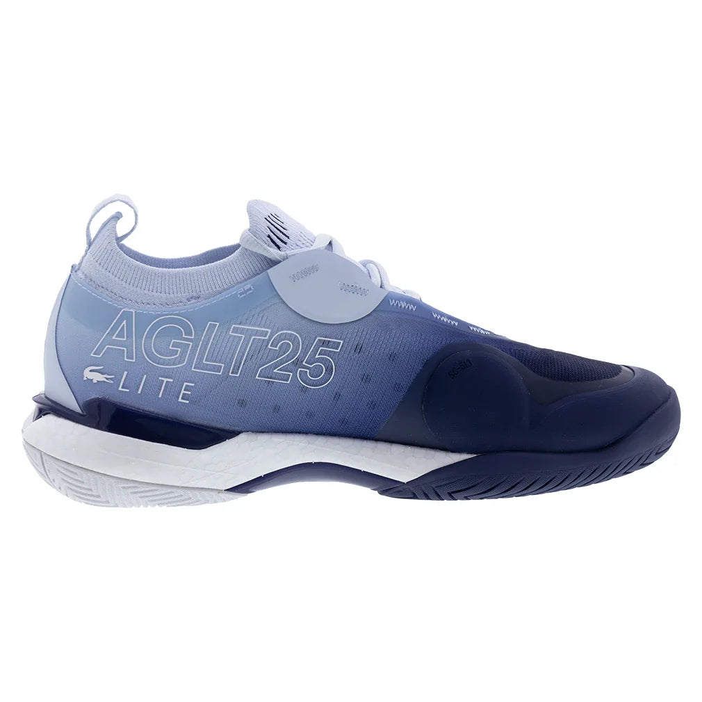 Men`s AG-LT25 Lite Tennis Shoes Light Blue and Dark Blue Footwear Lacoste