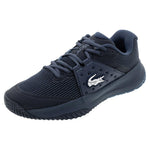 Men`s Power Serve Tennis Shoes Navy and Blue Footwear Lacoste