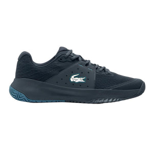 Men`s Power Serve Tennis Shoes Navy and Blue Footwear Lacoste
