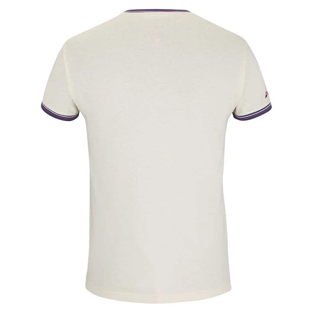 Men`s 150 Cotton Tennis Tee Cannoli Cream Apparel Babolat