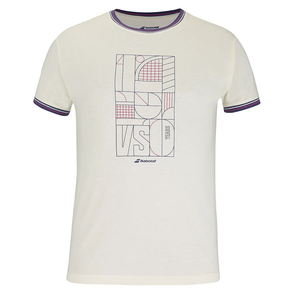 Men`s 150 Cotton Tennis Tee Cannoli Cream Apparel Babolat