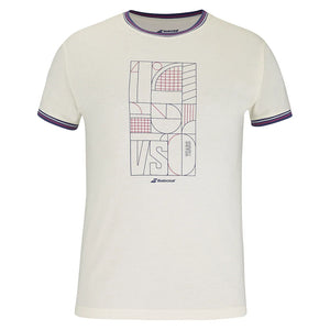 Men`s 150 Cotton Tennis Tee Cannoli Cream Apparel Babolat