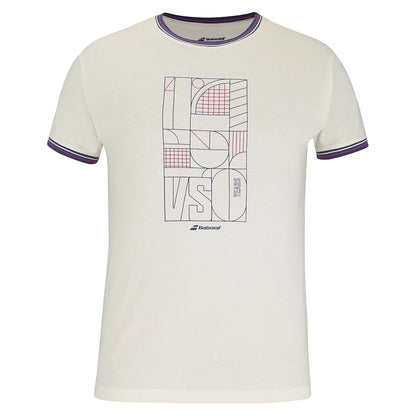 Men`s 150 Cotton Tennis Tee Cannoli Cream Apparel Babolat