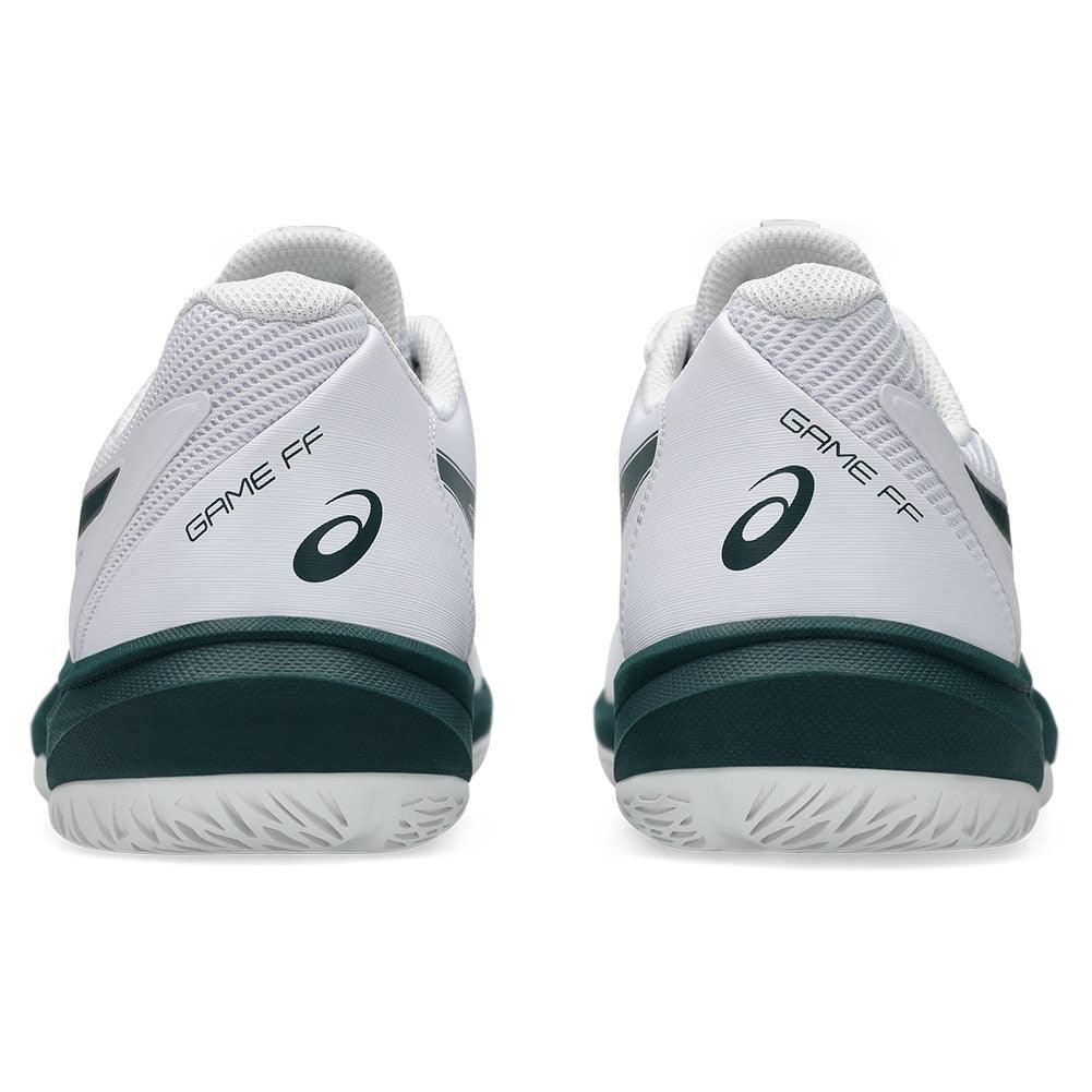 Men`s Game FF Tennis Shoes White and Saxon Green Footwear Asics