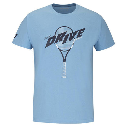 Unisex Drive Cotton Tennis Tee Heritage Blue Apparel Babolat