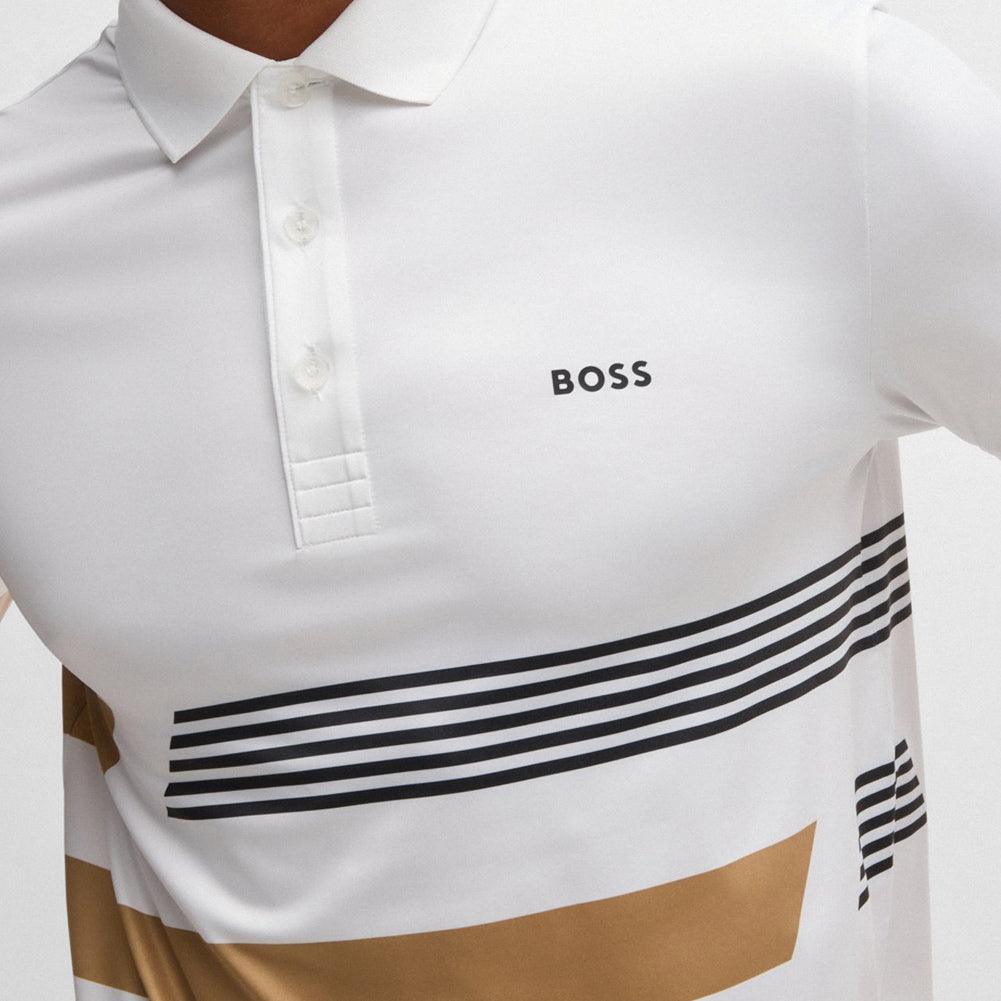 Men`s Paddy Tape Print Tennis Polo Apparel Hugo Boss