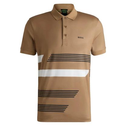 Men`s Paddy Tape Print Tennis Polo Apparel Hugo Boss