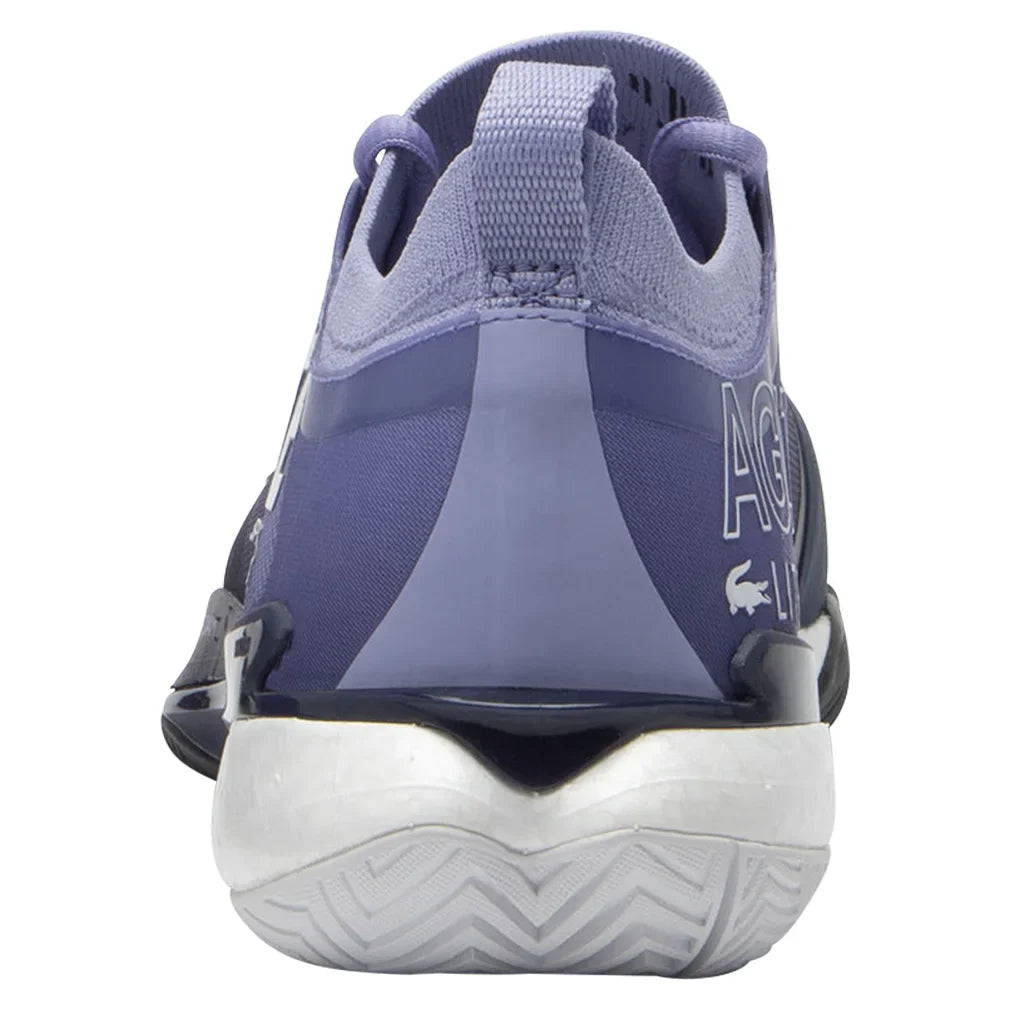 Women`s AG-LT25 Lite Tennis Shoes Light Purple and Navy Footwear Lacoste