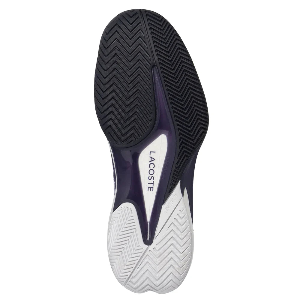 Women`s AG-LT25 Lite Tennis Shoes Light Purple and Navy Footwear Lacoste